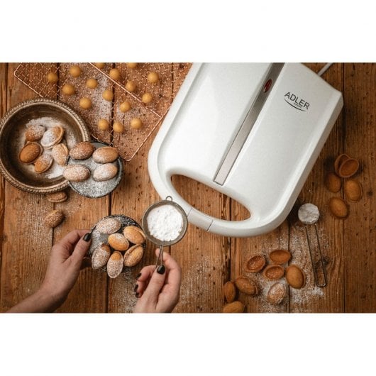 Adler AD 3039 Hornillo Eléctrico para 24 Galletas Forma Nuez