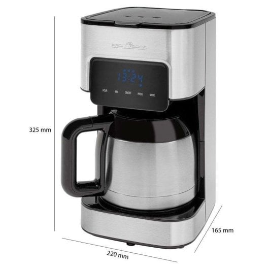 Cafetiere Goutte à goutte ProfiCook KA 1191 1,2L programmable inox 900W thermos