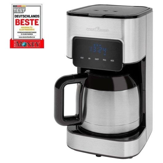 Cafetiere Goutte à goutte ProfiCook KA 1191 1,2L programmable inox 900W thermos