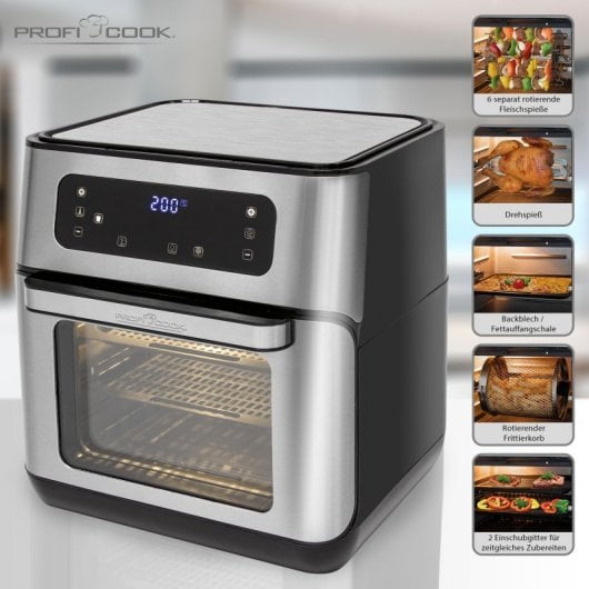 ProfiCook FR 1200 H Fritadeira a Ar Quente 11L 1500W