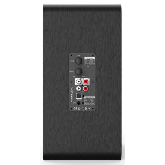 Vulkkano SUB6 Caisson de basses à surveillance active Bluetooth 60W Noir