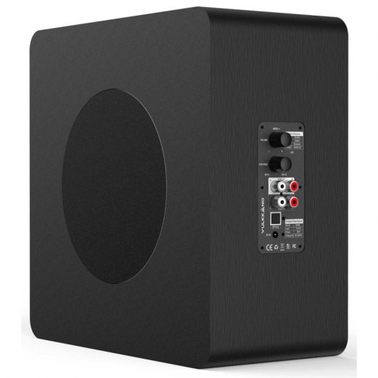 Vulkkano SUB6 Caisson de basses à surveillance active Bluetooth 60W Noir