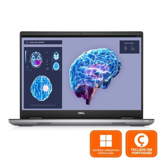 DELL Precision 7680 i7-13850HX Workstation mobile 40,6 cm (16") Full HD+ Intel® Core™ i7 32 GB DDR5-SDRAM 1 TB SSD NVIDIA RTX 2000 Wi-Fi 6E (802.11ax) Windows 11 Pro Grigio