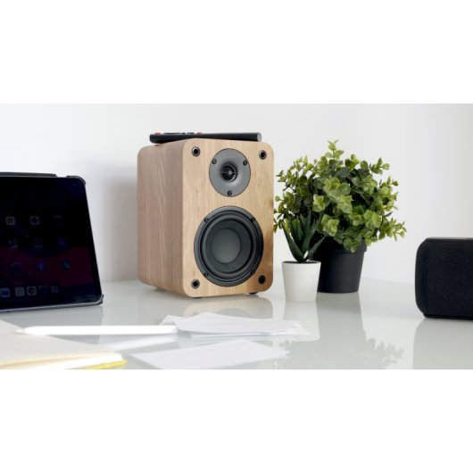 Vulkkano A4 Enceintes de monitoring actives Bluetooth 50W Marron