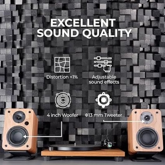 Vulkkano A4 ARC Altavoces de Monitorización Activos Bluetooth 50W Marrones