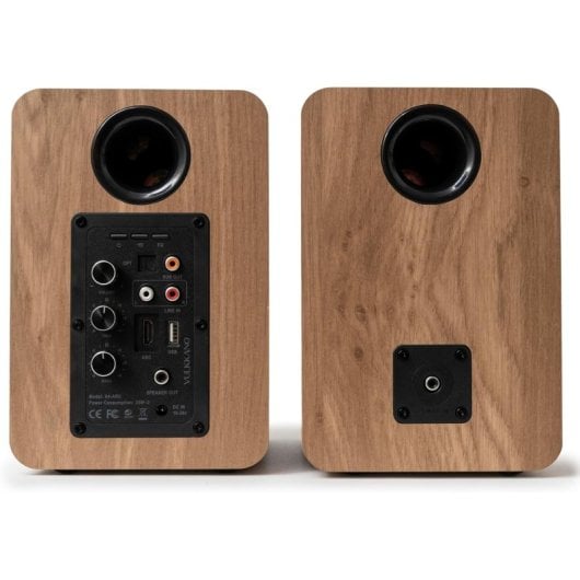 Vulkkano A4 ARC Enceintes de monitoring actives Bluetooth 50W Marron
