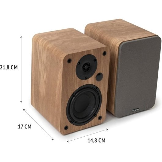 Vulkkano A4 ARC Enceintes de monitoring actives Bluetooth 50W Marron