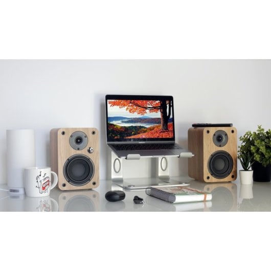 Vulkkano A4 ARC Altavoces de Monitorización Activos Bluetooth 50W Marrones
