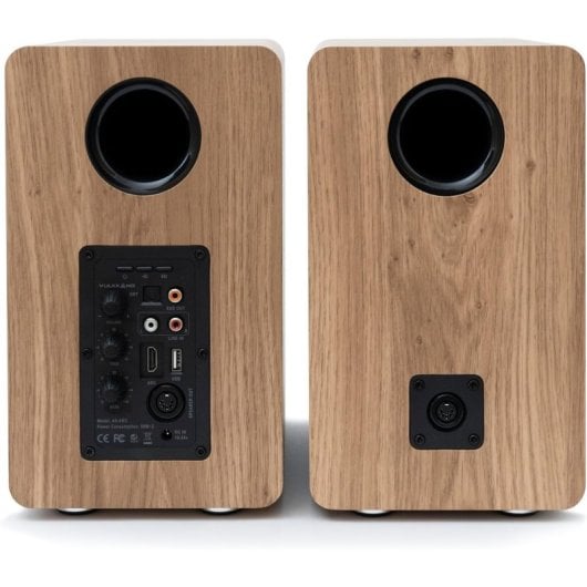Vulkkano A5 ARC Enceintes de monitoring actives Bluetooth 100W Marron