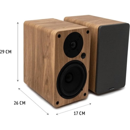 Vulkkano A5 ARC Enceintes de monitoring actives Bluetooth 100W Marron