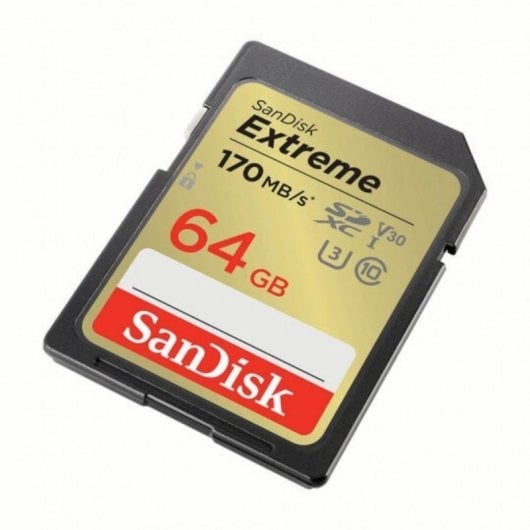 Cartão de Memória SanDisk Extreme SDXC 64GB UHS-I V30 170MBs Classe 10