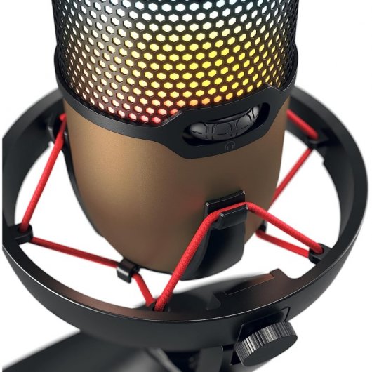 CHERRY UM 9.0 PRO RGB Nero, Rame Microfono da tavolo
