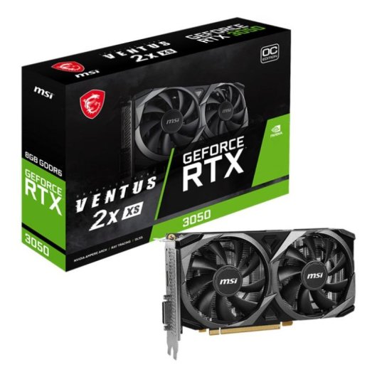 Carte Graphique MSI GeForce RTX 3050 VENTUS 2X XS OC 8GB GDDR6
