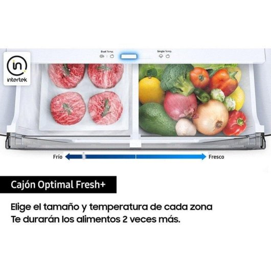 Frigorífico Combi Samsung RB38C605CWWEF No Frost 203cm 390L C Branco WiFi IA