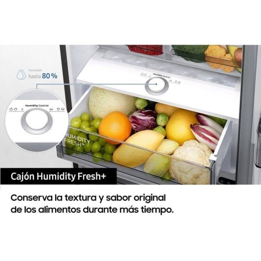 Frigorífico Combi Samsung RB38C605CWWEF No Frost 203cm 390L C Branco WiFi IA
