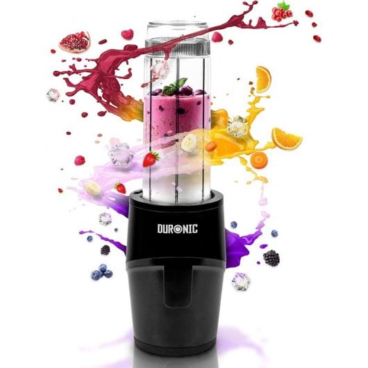 Duronic BL510 Mini Batidora Eléctrica con Botella de 570ml 500W Negra