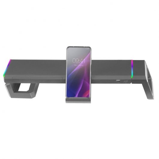 Mars Gaming MGS-One Soporte para Monitor Chroma RGB Tamaño Ajustable Negro