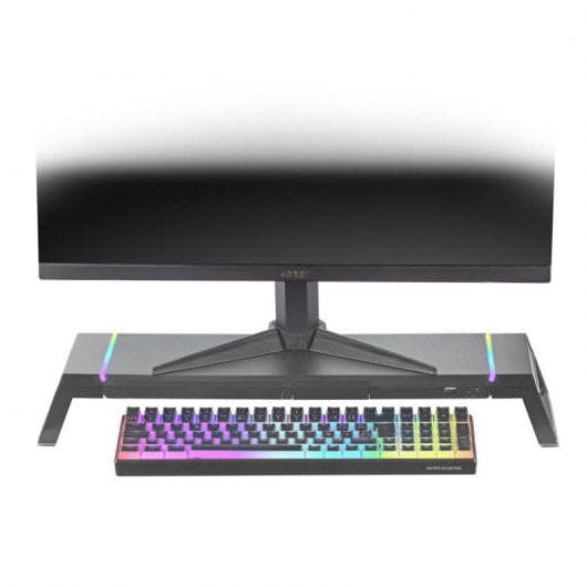 Mars Gaming MGS-One Soporte para Monitor Chroma RGB Tamaño Ajustable Negro