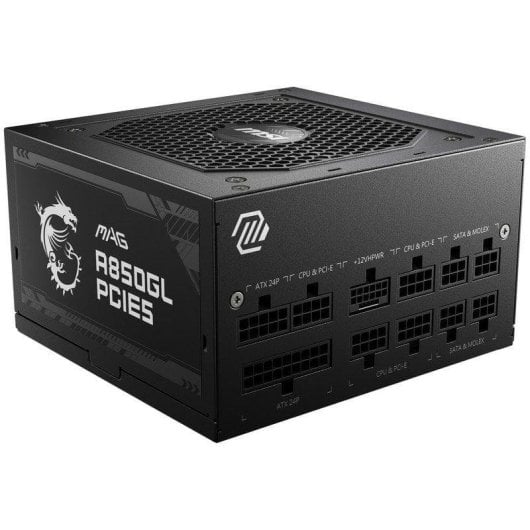 Alimentation MSI MAG A850GL PCIE5 850W 80 PLUS Gold modulaire