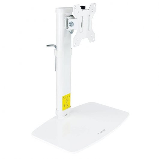 TooQ DB4032TNR-W Support de Table Pivotant/Inclinable pour Moniteur 17"-27" VESA 100x100 Max 6Kg