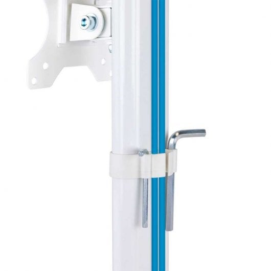 TooQ DB4032TNR-W Support de Table Pivotant/Inclinable pour Moniteur 17"-27" VESA 100x100 Max 6Kg