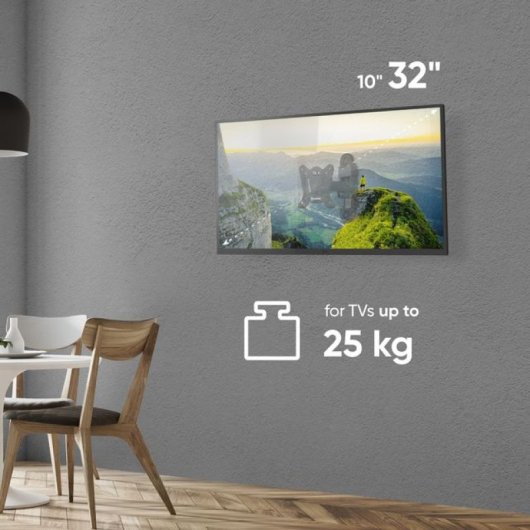Onkron NP15 Soporte de Pared Giratorio/Inclinable para TV 10"-32" VESA 100x100 Máx 25kg