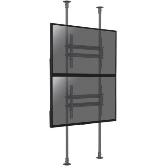 Kimex Supporto Pavimento-Soffitto per 2 TV 50"-100" Altezza 300cm VESA 800x600 Max. 90Kg