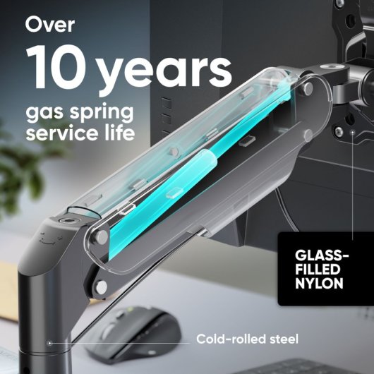 Support de bras articulé de bureau Onkron G50-B pour moniteur 13"-32" VESA 100x100 Max 8 Kg