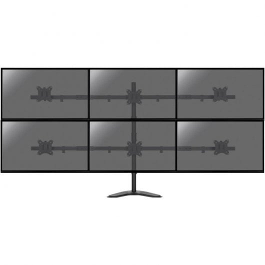 Kimex Soporte de Mesa Giratorio/Inclinable/Rotativo para 6 PC 17"-32" VESA 100x100 Máx. 6Kg/Pantalla