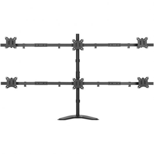 Kimex Soporte de Mesa Giratorio/Inclinable/Rotativo para 6 PC 17"-32" VESA 100x100 Máx. 6Kg/Pantalla