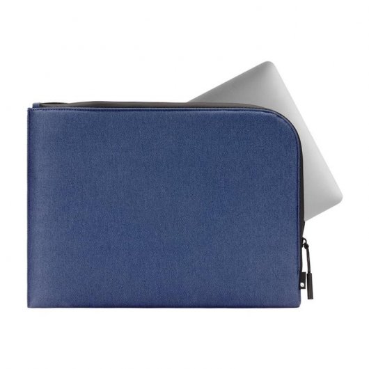 Coque Incase Facet Sleeve en tissu recyclé bleu marine pour MacBook Pro 14 (2021)