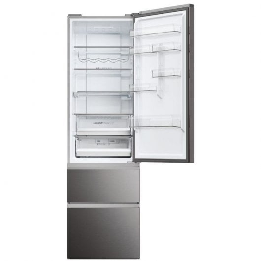 Haier 3D 60 Series 5 HTW5620CNMP Frigorifero Combinato 3 Porte No Frost C Acciaio Inox