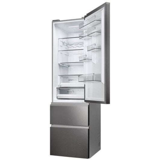 Haier 3D 60 Series 5 HTW5620CNMP Frigorifero Combinato 3 Porte No Frost C Acciaio Inox