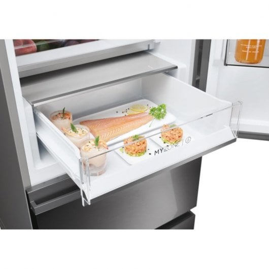 Haier 3D 60 Series 5 HTW5620CNMP Frigorifero Combinato 3 Porte No Frost C Acciaio Inox
