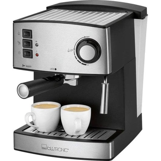 Kaffeemaschine Espresso Clatronic ES 3643 1,6L 15 bar mit Milchaufschäumer