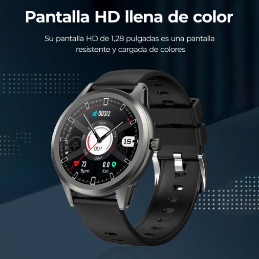 Smartwatch Ksix Globe 1.28" Grigio Argento