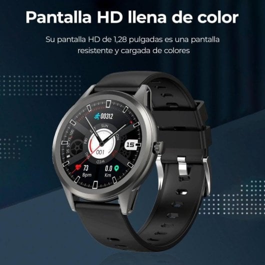 Ksix Globe Smartwatch 1.28" Gris Plateado