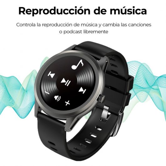 Montre intelligente Ksix Globe 1,28" gris argenté