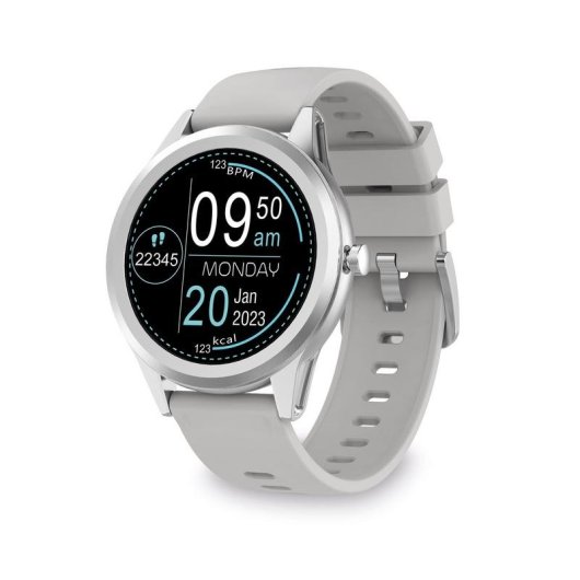 Ksix Globe Smartwatch 1.28" Gris Plateado