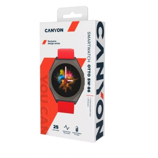 Canyon Otto SW-86 Rote Smartwatch-Uhr
