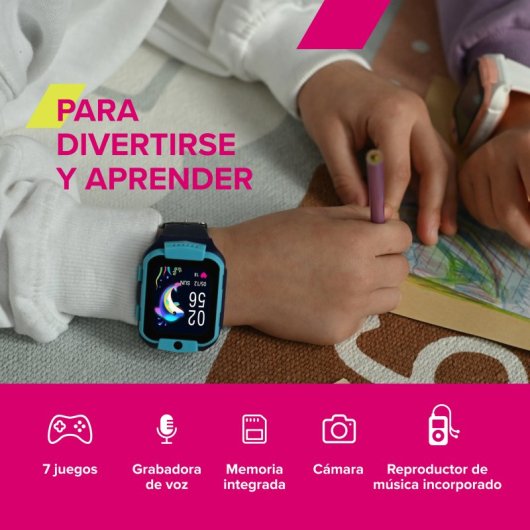 Canyon Cindy KW-41 Reloj Smartwatch Infantil 4G Negro/Amarillo