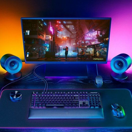 Haut-parleurs de jeu Razer Nommo V2 Pro gamme complète 2.1 avec caisson de basses sans fil Bluetooth/USB