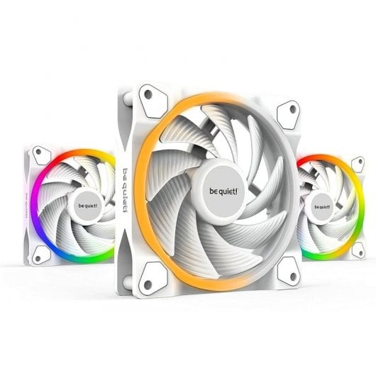 be quiet! Light Wings White | 120mm PWM high-speed Triple-Pack Case per computer Ventilatore 12 cm Bianco 3 pz