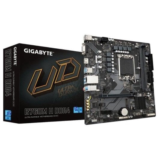 Schede Madri Gigabyte B760M H DDR4 Intel B760 LGA1700 DDR4 Micro-ATX PCIe 4.0 GbE M.2