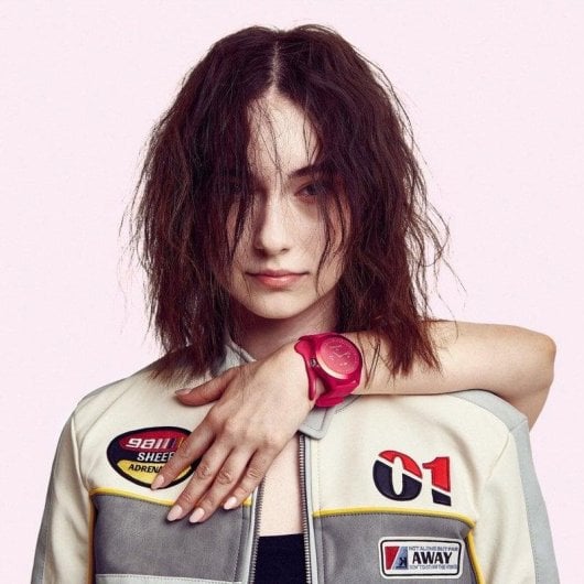 Forever Colorum CW-300 Bluetooth 43mm Écran IPS Magenta S/M Étanche IP68 Pulsomètre Sommeil