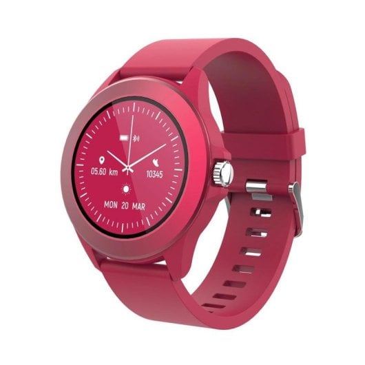Forever Colorum CW-300 Bluetooth 43mm Écran IPS Magenta S/M Étanche IP68 Pulsomètre Sommeil