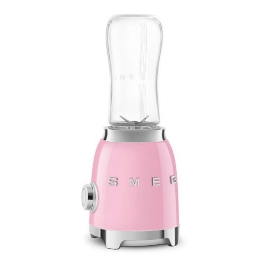 Mélangeur en verre style années 50 Smeg PBF01PKEU 600 ml 300 W rose