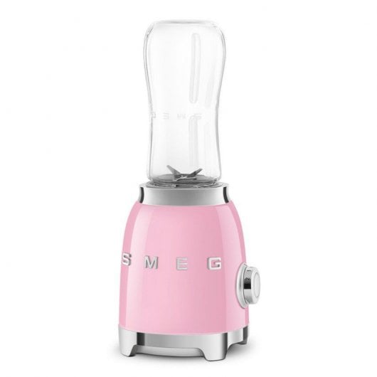Mélangeur en verre style années 50 Smeg PBF01PKEU 600 ml 300 W rose