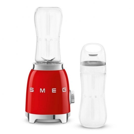 Mélangeur en verre style années 50 Smeg PBF01RDEU 600 ml 300 W rouge