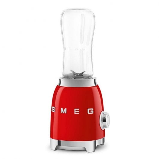 Mélangeur en verre style années 50 Smeg PBF01RDEU 600 ml 300 W rouge
